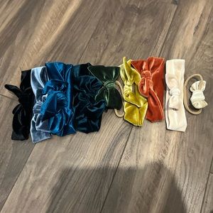 Lot of Lou Lou & Co Velvet bows/headbands